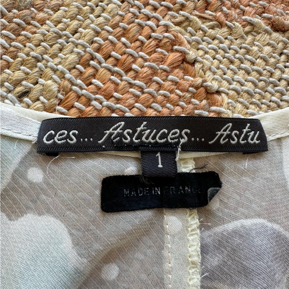 Vintage Y2K French Sheer Fairy Top with Swiss for and floral pattern - Picture 4 of 10
